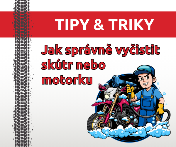 Jak správně vyčistit skútr nebo motorku
