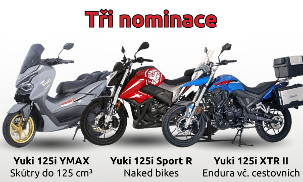 Motocykl roku 2026 - Yuki nominace
